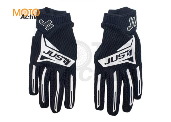 Перчатки JUST1 J-FORCE 2.0, черный/белый